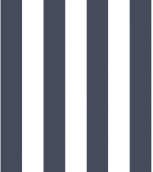  A mindennapok klasszikusa csíkos minta tengerészkék és fehér tónus tapéta (G67523)