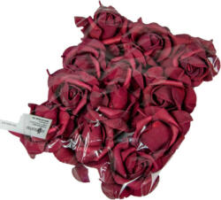Polifoam rózsa fej virágfej habvirág 6 cm bordó habrózsa - imidekor - 160 Ft