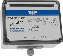 J. Pröpster 316751 TF P-VYS 1500 1 BOX előszerelt csatlakozódoboz, 2-es típus, 1MPP, IP65, 1500V ( J. Pröpster 316751 ) (316751)