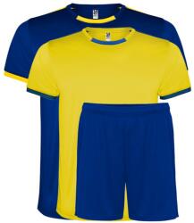 Roly Set echipament sportiv copii Racing, Yellow/Royal Blue (CJ04520305C)