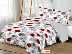 East Comfort Lenjerii de pat dublu din finet cu 6 piese Cod CM258 Lenjerie de pat