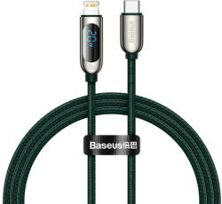 Baseus USB-C for Lightning Display, PD, 20W, 1m (green) (030371) - vexio