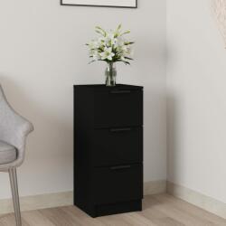 vidaXL Servantă, negru, 30x30x70 cm, lemn prelucrat (811153) Comoda