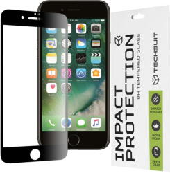 Techsuit Folie pentru iPhone 7 / 8 / SE 2, SE 2020 / SE 3, SE 2022 - Techsuit 111D Full Cover / Full Glue Glass - Black (KF235604) - vexio