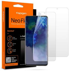 Spigen Folie pentru Samsung Galaxy S20 Plus 4G / S20 Plus 5G (set 2) - Spigen Neo Flex - Clear (KF237788) - vexio
