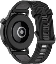 Techsuit Curea pentru Samsung Galaxy Watch (46mm) / Gear S3, Huawei Watch GT / GT 2 / GT 2e / GT 2 Pro / GT 3 (46 mm) - Techsuit Watchband 22mm (W002) - Black (KF238588) - vexio