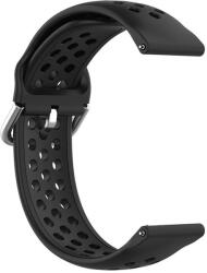 Techsuit Curea pentru Samsung Galaxy Watch (46mm) / Gear S3, Huawei Watch GT / GT 2 / GT 2e / GT 2 Pro / GT 3 (46 mm) - Techsuit Watchband 22mm (W004) - Black (KF239509)
