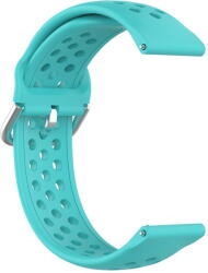 Techsuit Curea pentru Samsung Galaxy Watch 4/5/Active 2, Huawei Watch GT 3 (42mm)/GT 3 Pro (43mm) - Techsuit Watchband 20mm (W004) - Turquoise (KF239502) - vexio