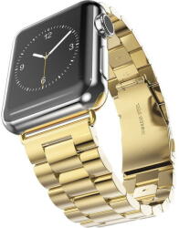 Techsuit Curea pentru Apple Watch 1/2/3/4/5/6/7/8/SE/SE 2 (38/40/41mm) - Techsuit Watchband (W036) - Gold (KF239473) - vexio