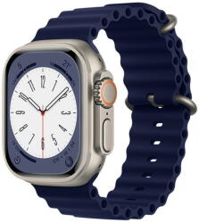 Techsuit Curea pentru Apple Watch 1/2/3/4/5/6/7/8/SE/SE 2 (38/40/41mm) - Techsuit Watchband (W038) - Dark Blue (KF2310822)