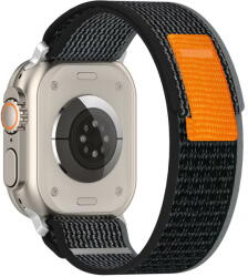 Techsuit Curea pentru Apple Watch 1/2/3/4/5/6/7/8/SE/SE 2/Ultra (42/44/45/49mm) - Techsuit Watchband (W039) - Black / Gray (KF2313124) - vexio