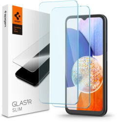 Spigen Folie pentru Samsung Galaxy A14 4G / A14 5G (set 2) - Spigen Glas. tR Slim - Clear (KF2312100) - vexio