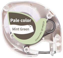 AIMO Etichete culori pastel AIMO 12mm x 4m, plastic, gri verde pastel, transfer termic, interior exterior, doar pentru AIMO P12PRO, Q5-MQG37 (AIQ5MQG37)