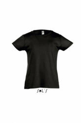 SOL'S Gyerek póló SOL'S SO11981 Sol'S Cherry - Girls' T-Shirt -8A, Deep Black