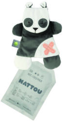 Nattou szundikendő plüss hideg/meleg terápiás gélpárnával BuddieZzz, panda