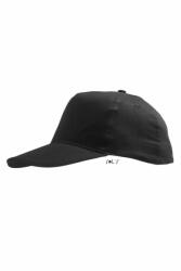 SOL'S Gyerek sapka SOL'S SO88111 Sol'S Sunny Kids - Five panels Cap -Egy méret, Black