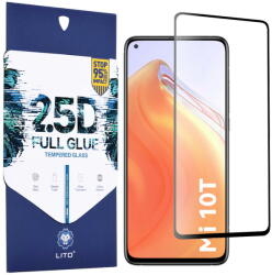 LITO Folie pentru Xiaomi Mi 10T 5G / Mi 10T Pro 5G - Lito 2.5D FullGlue Glass - Black (KF234529) - pcone