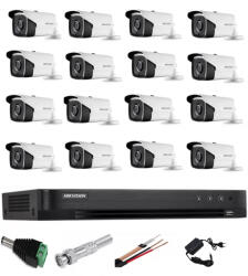 Hikvision Sistem Supraveghere profesional Hikvision 16 Camere 5MP Turbo HD IR 40m (201801014759) - rovision