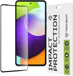 Techsuit Folie pentru Samsung Galaxy A52 4G / A52 5G / A52s 5G - Techsuit 111D Full Cover / Full Glue Glass - Black (KF235615) - pcone