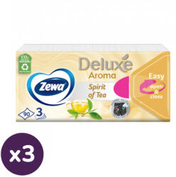 Zewa Deluxe Spirit of Tea 3 rétegű papírzsebkendő (3x90 db) - pelenka