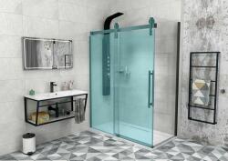 SAPHO GELCO VOLCANO oldalfal, 900mm, transparent, matt fekete (GV3490) (GV3490)