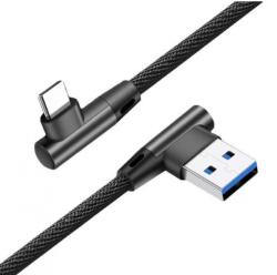 Gembird Cablu brodat USB 3.2 Gen1-A la USB type C unghi 90 grade T-T 1m, Gembird CC-USB2J-AMLCML-1m (CC-USB2J-AMLCML-1M)