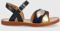Pom D'api sandale din piele pentru copii culoarea albastru marin PPYX-OBG18K_59X