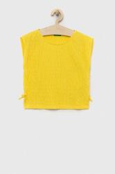 Benetton bluza culoarea galben PPYX-BDG013_18X