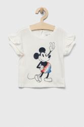 GAP tricou de bumbac pentru copii x Disney culoarea bej PPYX-TSG0L1_01X