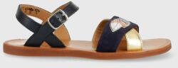 Pom D'api sandale din piele pentru copii culoarea albastru marin PPYX-OBG18M_59X
