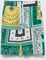 United Colors of Benetton pantaloni scurți din bumbac pentru copii culoarea verde, modelator, talie reglabila PPYX-SZK014_77X