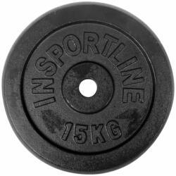 inSPORTline Öntöttvas súlyzótárcsa inSPORTline Castblack 15 kg (746) - s1sport