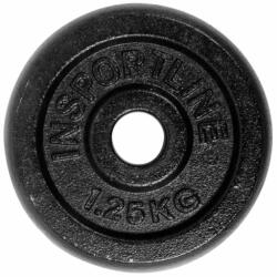 inSPORTline Öntöttvas súlyzótárcsa inSPORTline Castblack 1, 25 kg (921) - s1sport
