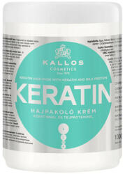 Masca de par Keratin pentru par uscat, deteriorat Kallos, 1000 ml