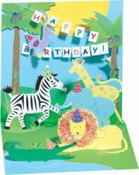  Popshots képeslap, mini, születésnapi, Jungle (TR143)