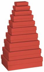 Stewo ajándékdoboz (26x17x7 cm, nagy) One Colour, piros ÚJ (2553784398)