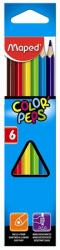 Maped színes ceruza 6 db, color peps, háromszögletű (MA832002)