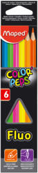 Maped színes ceruza 6 db, color peps, fluo (MA832003)