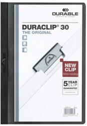 DURABLE Duraclip clip-mappa, 30 lapig, fekete (D2200/01)