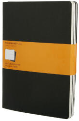 Moleskine Jegyzetfüzet Cahier (3db) QP321 Fekete (XL) Vonalas (7500096001)