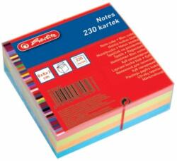 Herlitz Kockablokk ragasztott 8x8x3 cm színes (09561564)