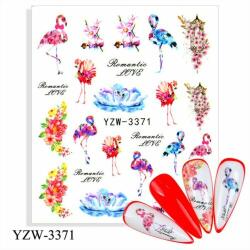  Körömmatrica - YZW-3371 flamingó