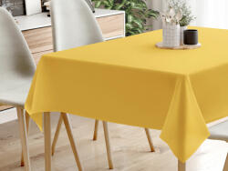 Goldea față de masă 100% bumbac - galben-miere 120 x 160 cm