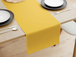 Goldea napron de masă 100% bumbac - galben-miere 35x140 cm Fata de masa