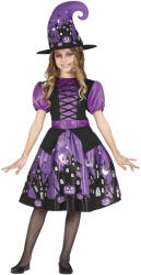 Fiestas Guirca Costum de fată pentru copii - Vrăjitoare violet Mărimea - Copii: M Costum bal mascat copii