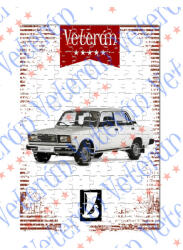  Veterán autós kirakó - Lada 2107 fehér (113025)