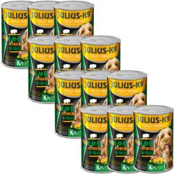 Julius-K9 kutya konzerv vad&sütőtök, 12x1240g