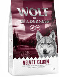 Wolf of Wilderness 5x1kg Wolf of Wilderness "Velvet Gloom" - pulyka & pisztráng - gabonamentes száraz kutyatáp