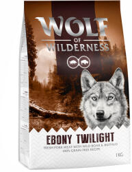 Wolf of Wilderness 5x1kg Wolf of Wilderness "Ebony Twilight" Vaddisznó & bölény - gabonamentes száraz kutyatáp