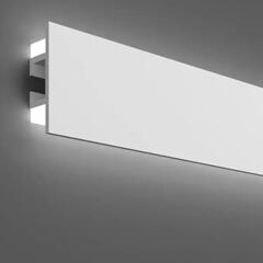 Elite Decor Oldalfali díszléc LED rejtett világításhoz (KH 907) kőkemény HDPS anyagból (KH 907)